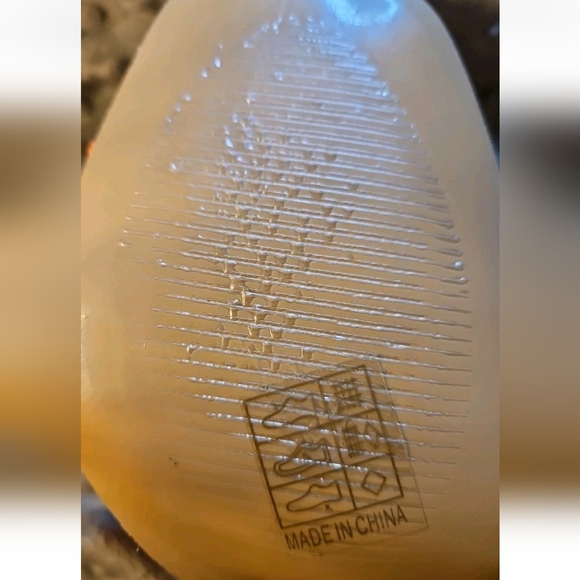 Women's Orange Cuccoo Block Heel Square Toe Slide Shoes Size 38 EU Pre-owned - Picture 4 of 12